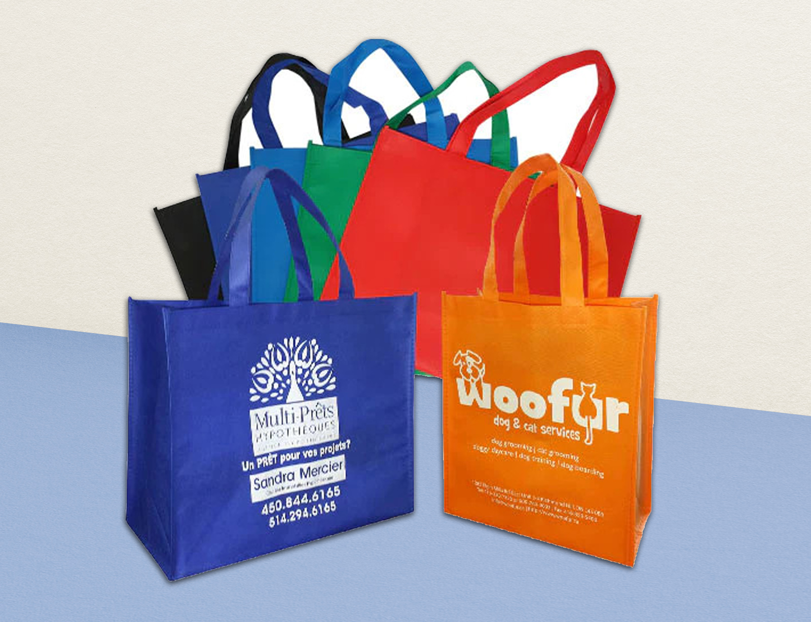  Non-woven bags for sustainable use